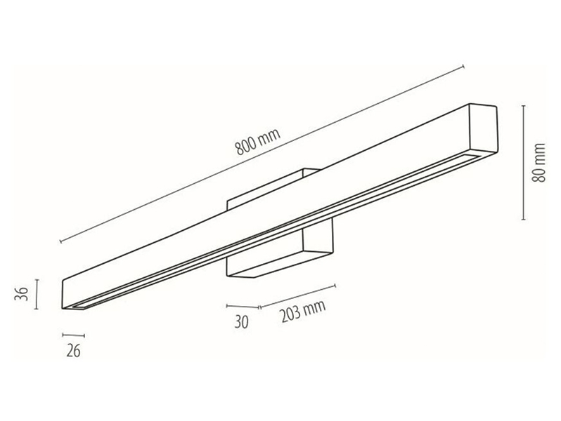 Kinkiet łazienkowy Aqua Viva LED metalowo-drewniany brązowy