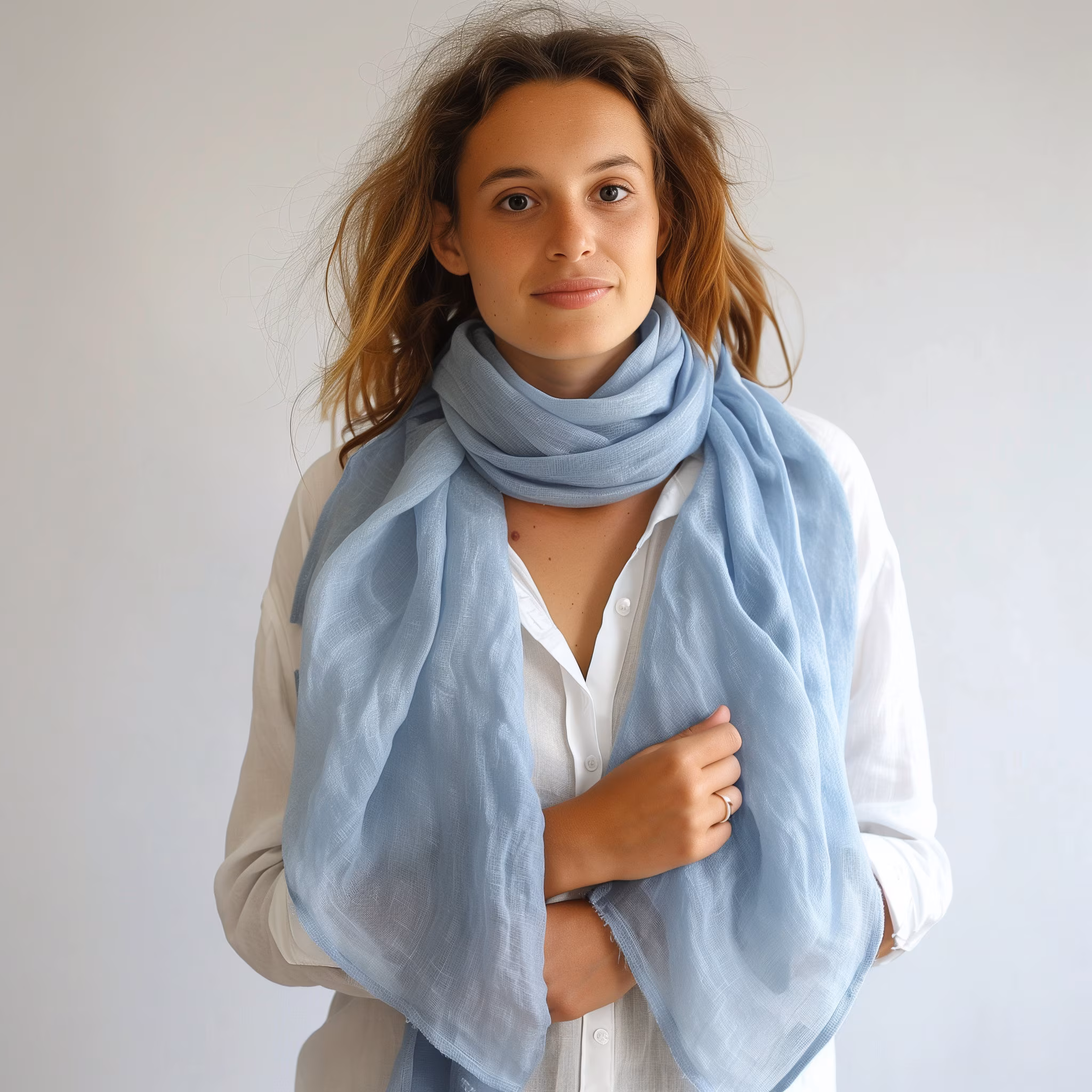 Stylish Belgian Linen Scarfs | 41 Trendy Colors, 6 Perfect Sizes | Must-Have Accessory for Every Occasion - Christmas Gift for Her