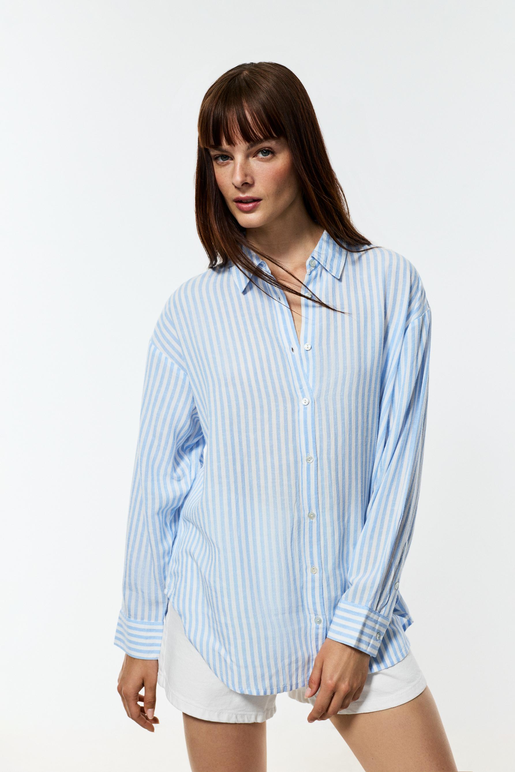 Camisa oversize rústica