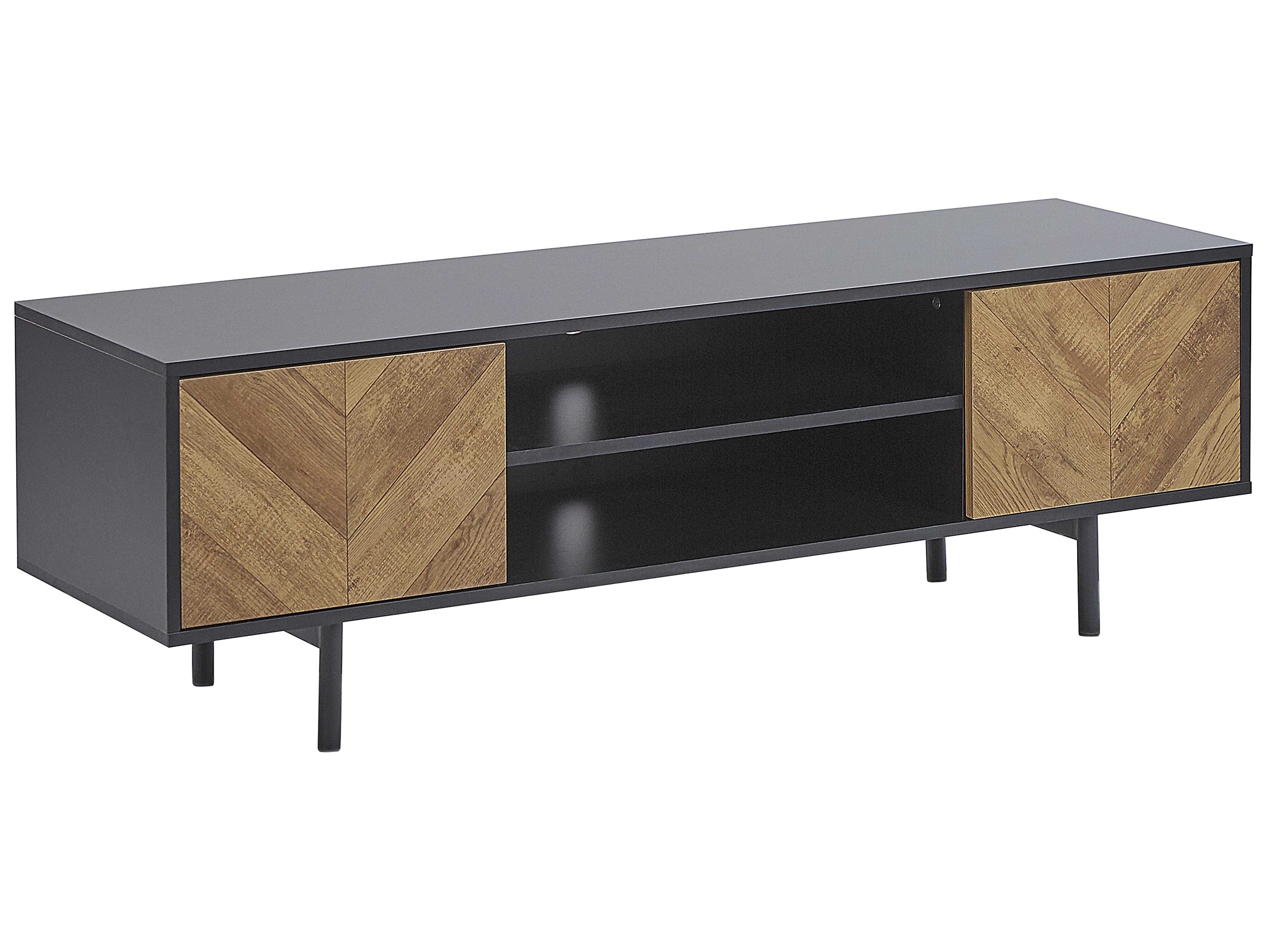 TV Stand SALINA Brown/ Black