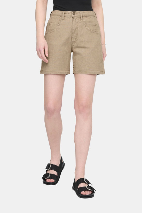 Duer Stretch Canvas High Rise Relaxed Kortebroek Dames