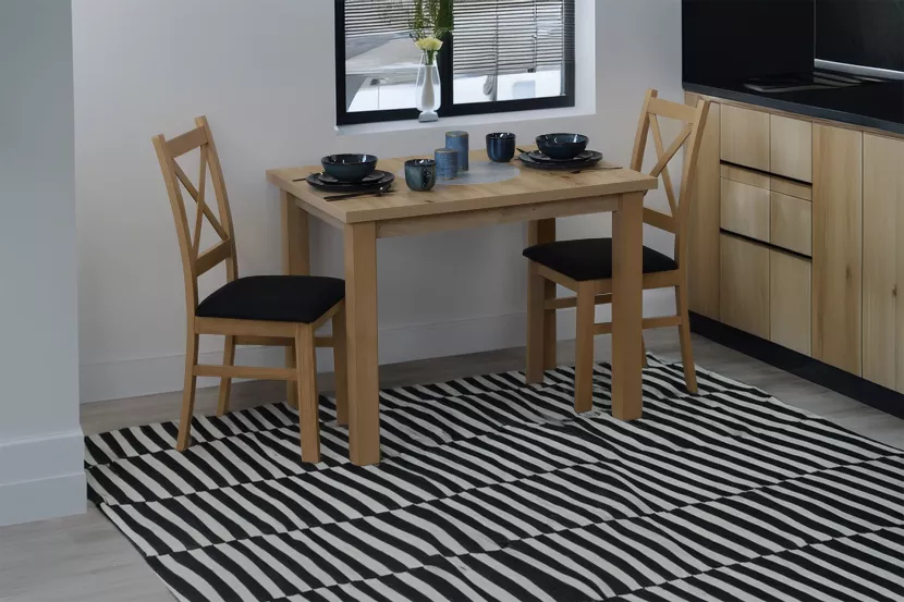 Komplet stół 100x70 z 2 krzesłami M016-2 Dąb Artisan