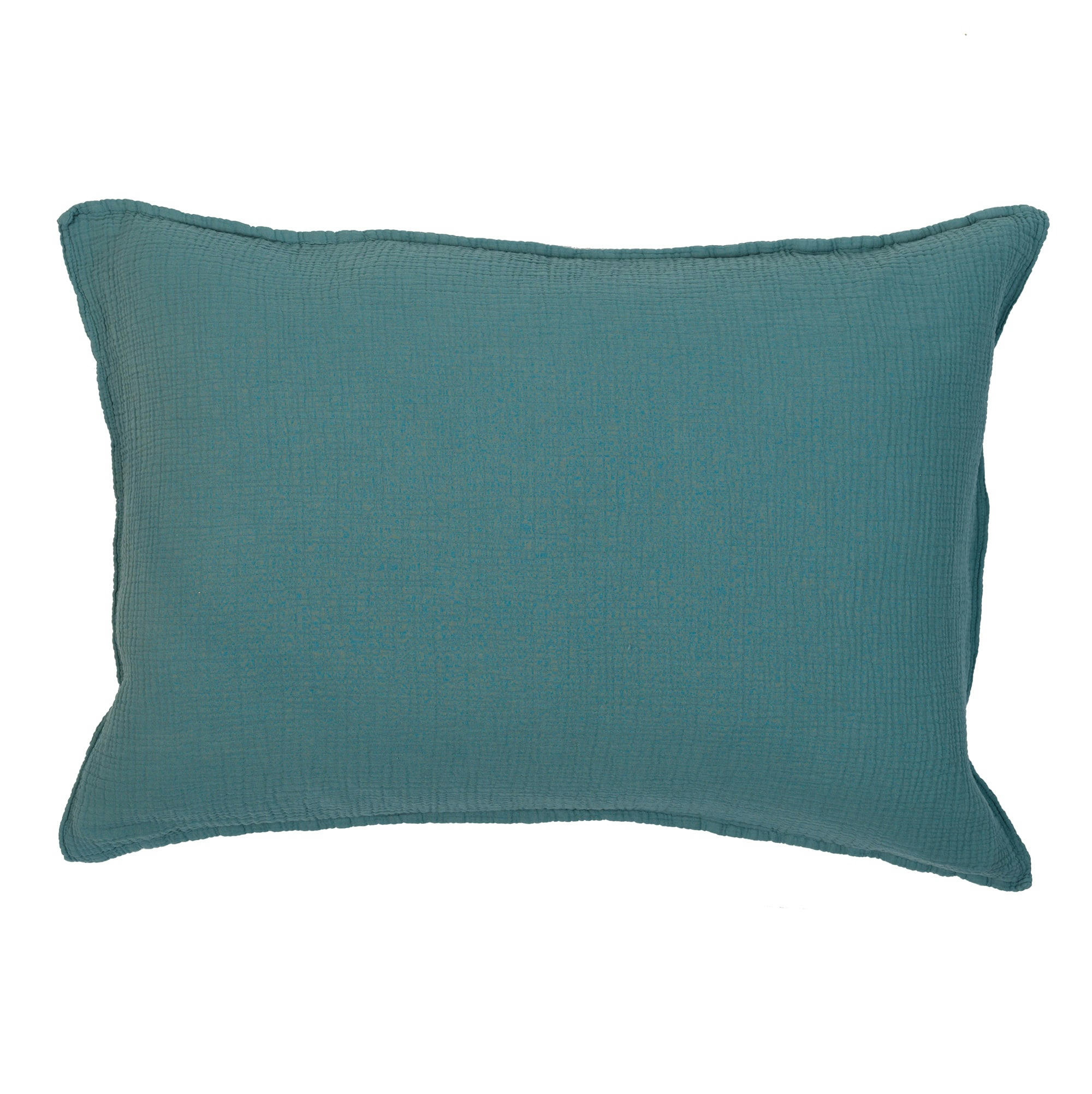 GAZE DE COTON - Taie d'oreiller gaze de coton émeraude 50X70 CM