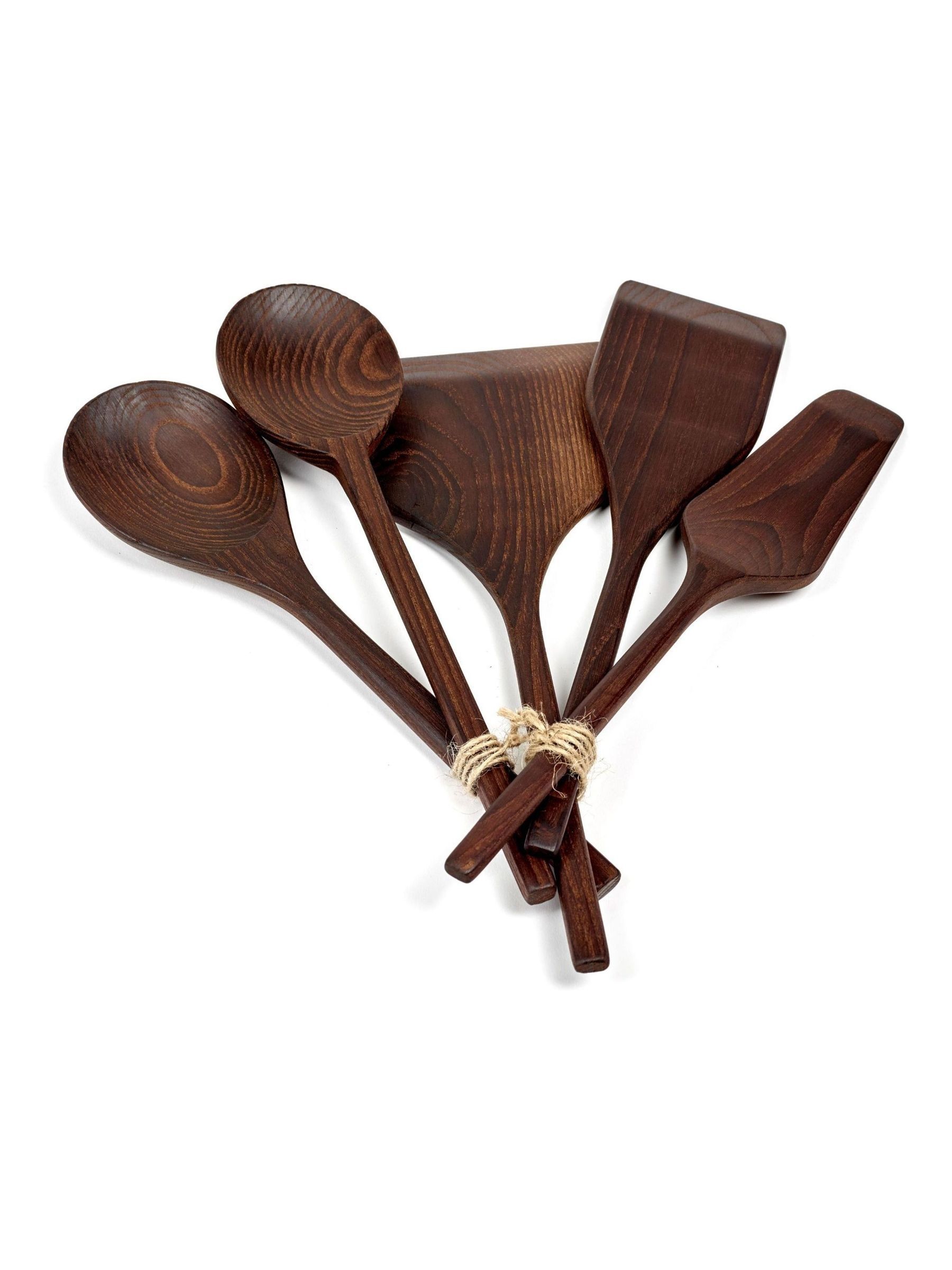 Serax Set of 5 Brown Pure Kitchen Utensils