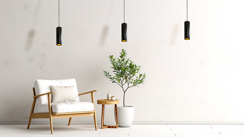 Lampa wisząca Lati metalowa czarno-złota