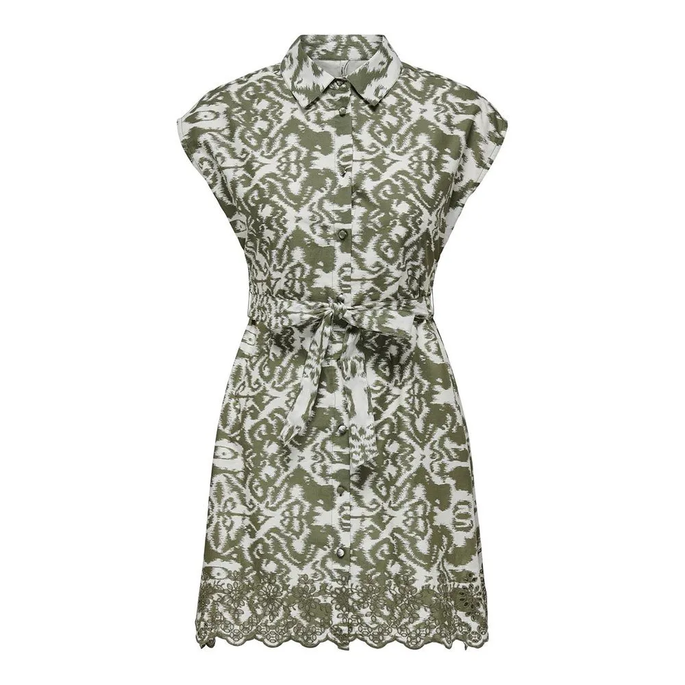 Only Lou Life Emb sleeveless short dress