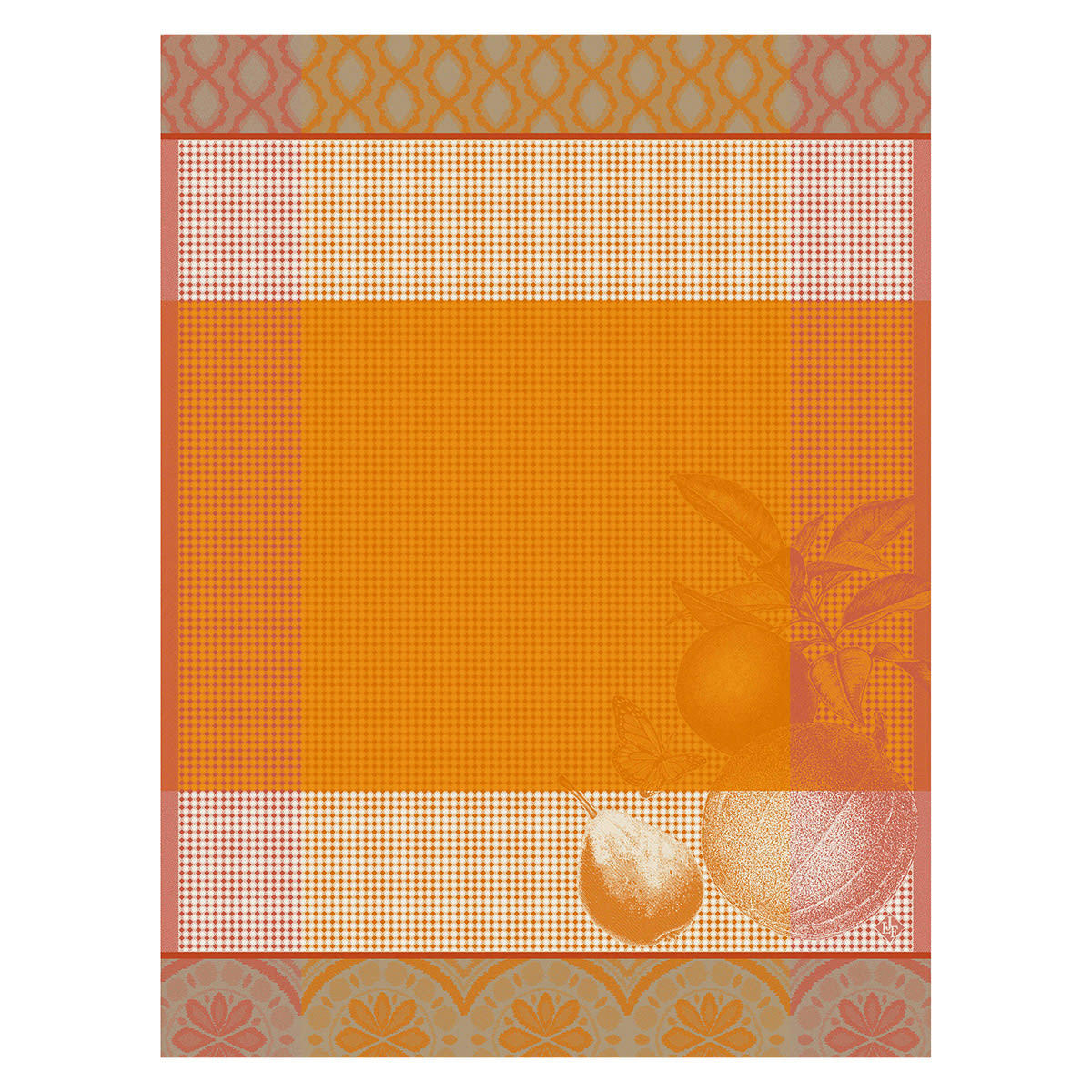 ARRIÈRE-PAYS - Essuie-mains en coton melon 60 x 80