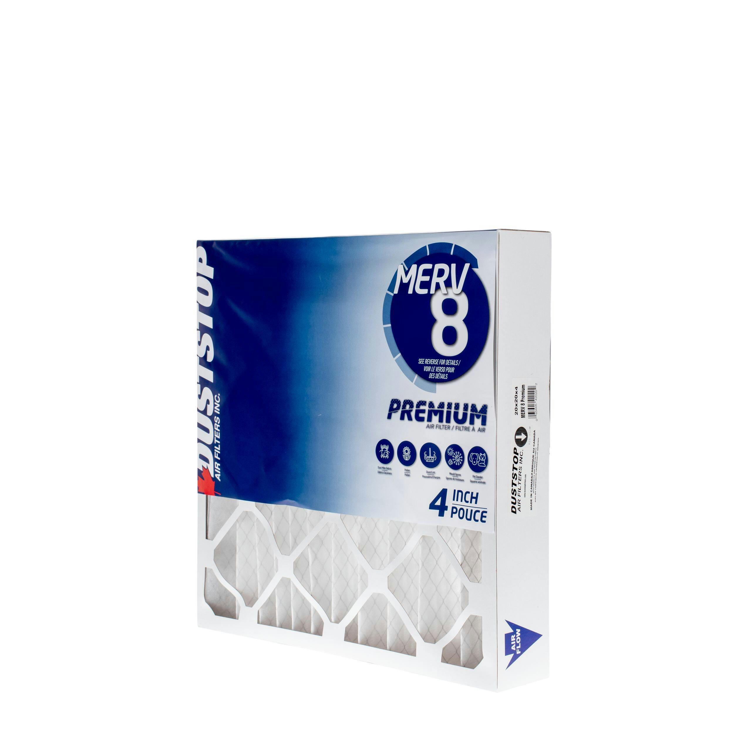 Duststop MERV 8 Premium Filter, 20-in x 20-in x 4-in