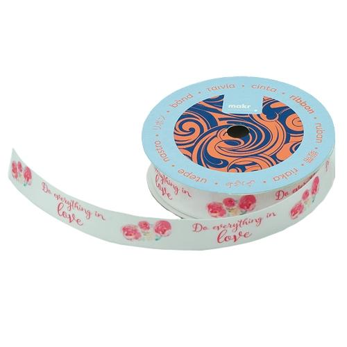 Makr Ribbon, Do Everything in Love Satin- 16mmx4.5m