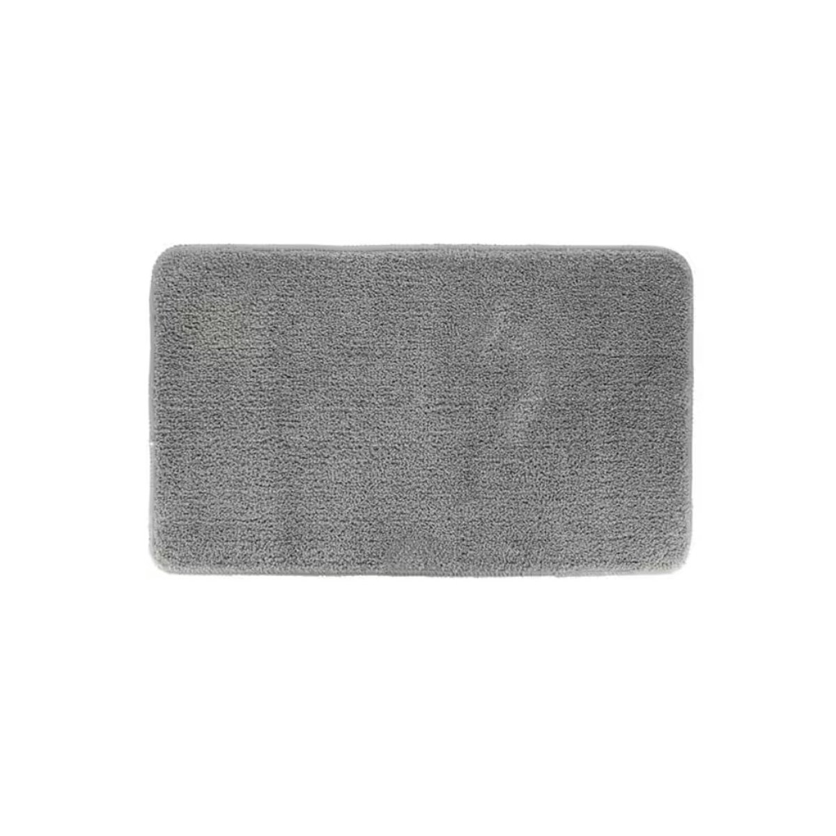 Tapete wc microfibra macio cinza claro 45x75cm