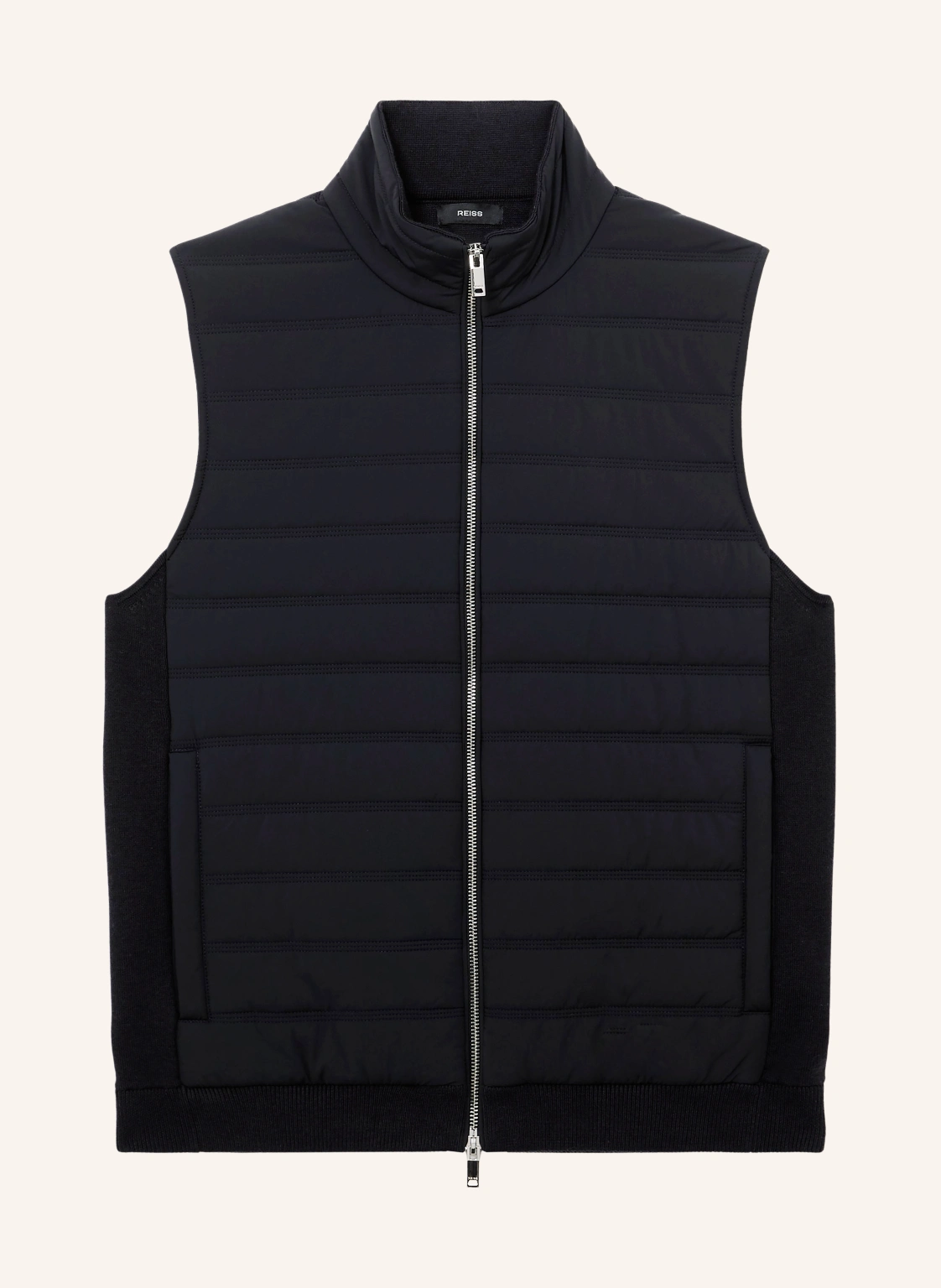 REISS Steppweste NEWFORD im Materialmix