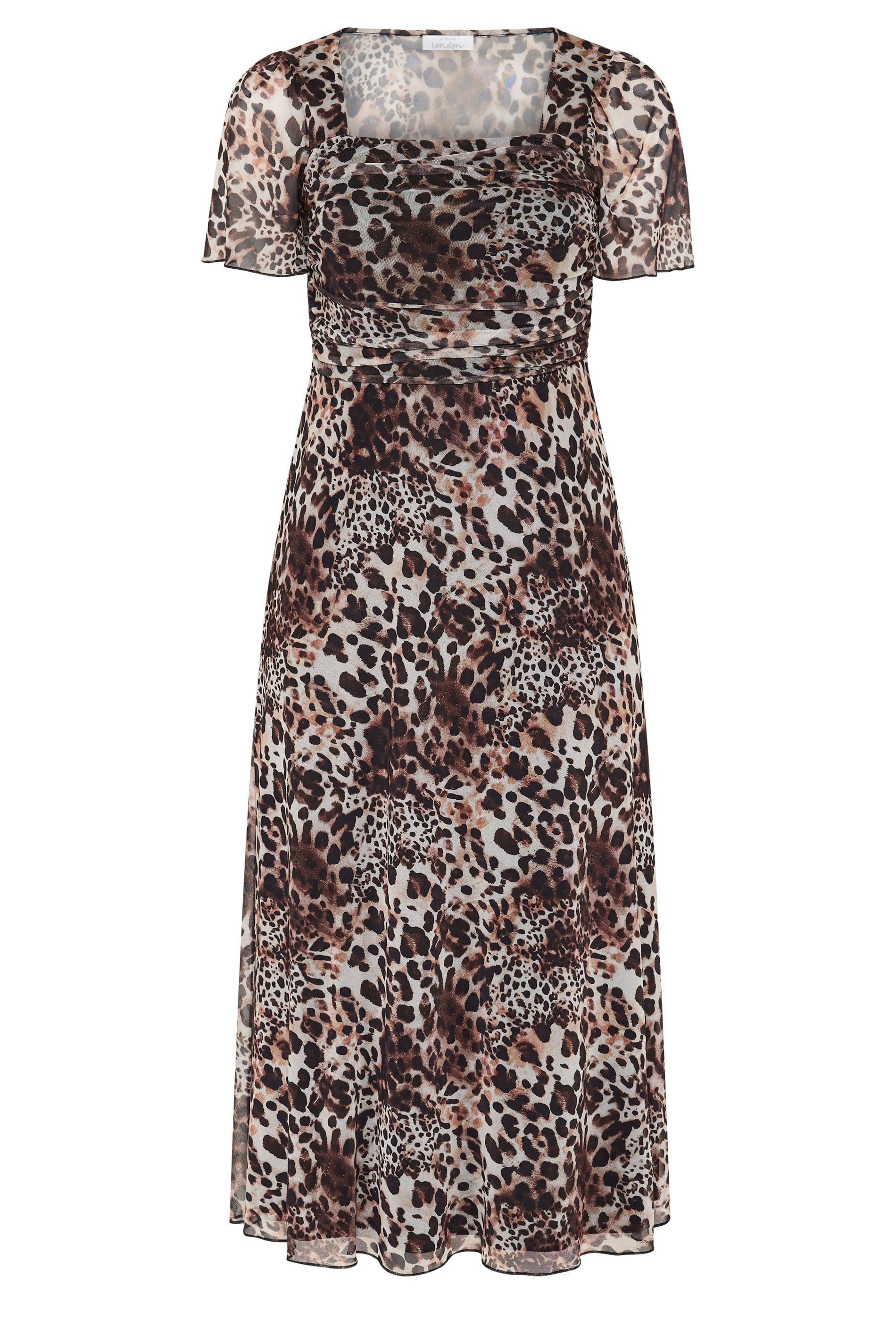 Yours Leopard Square Neck Maxi Dress