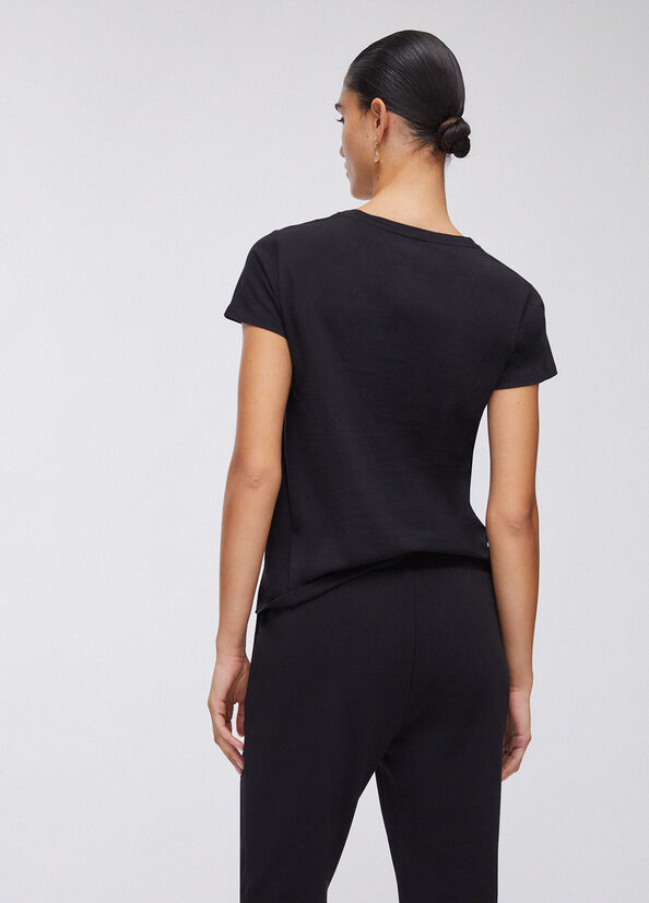 T-shirt con strass