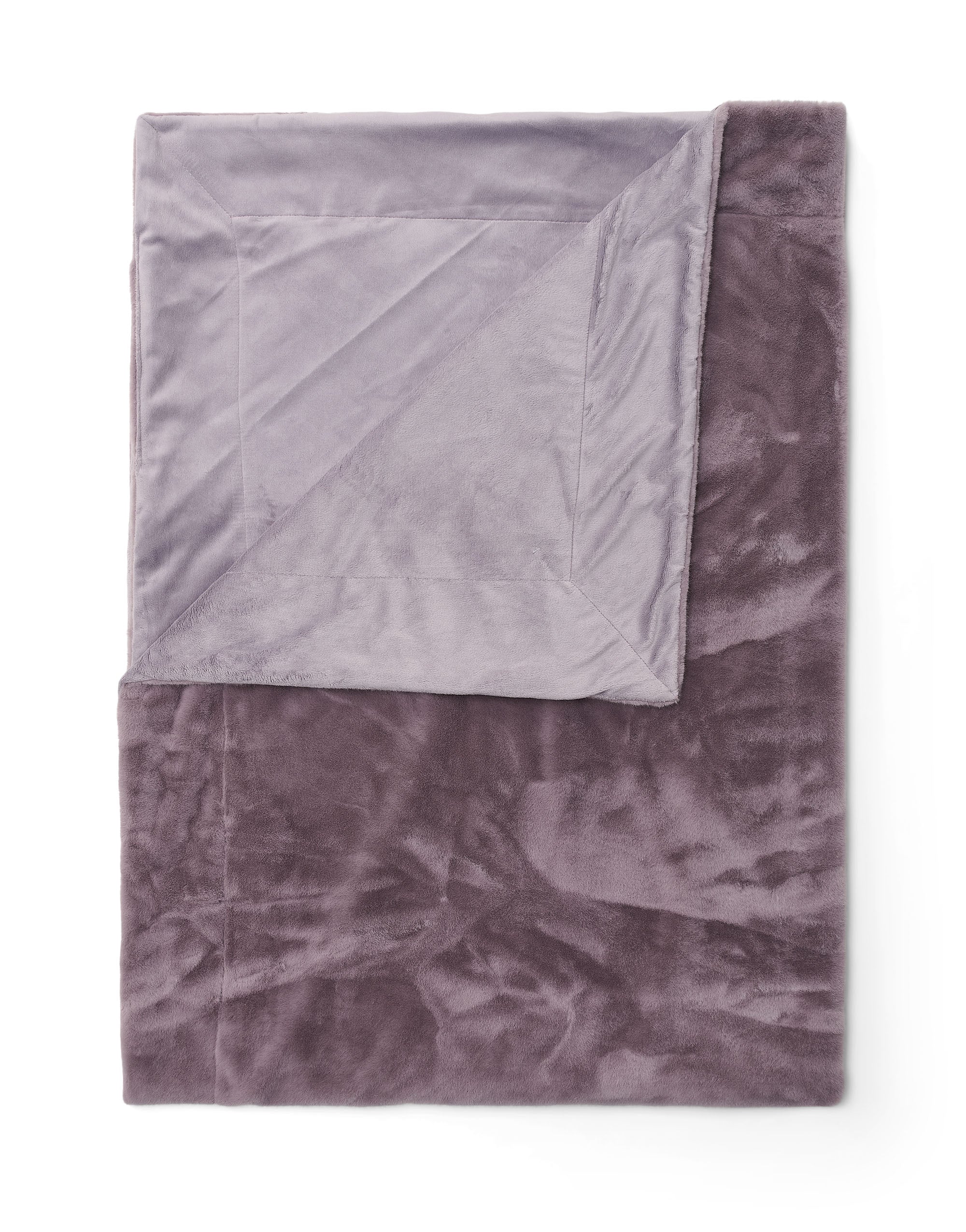Essenza Furry Plaid 150 x 200 cm - Pale Purple