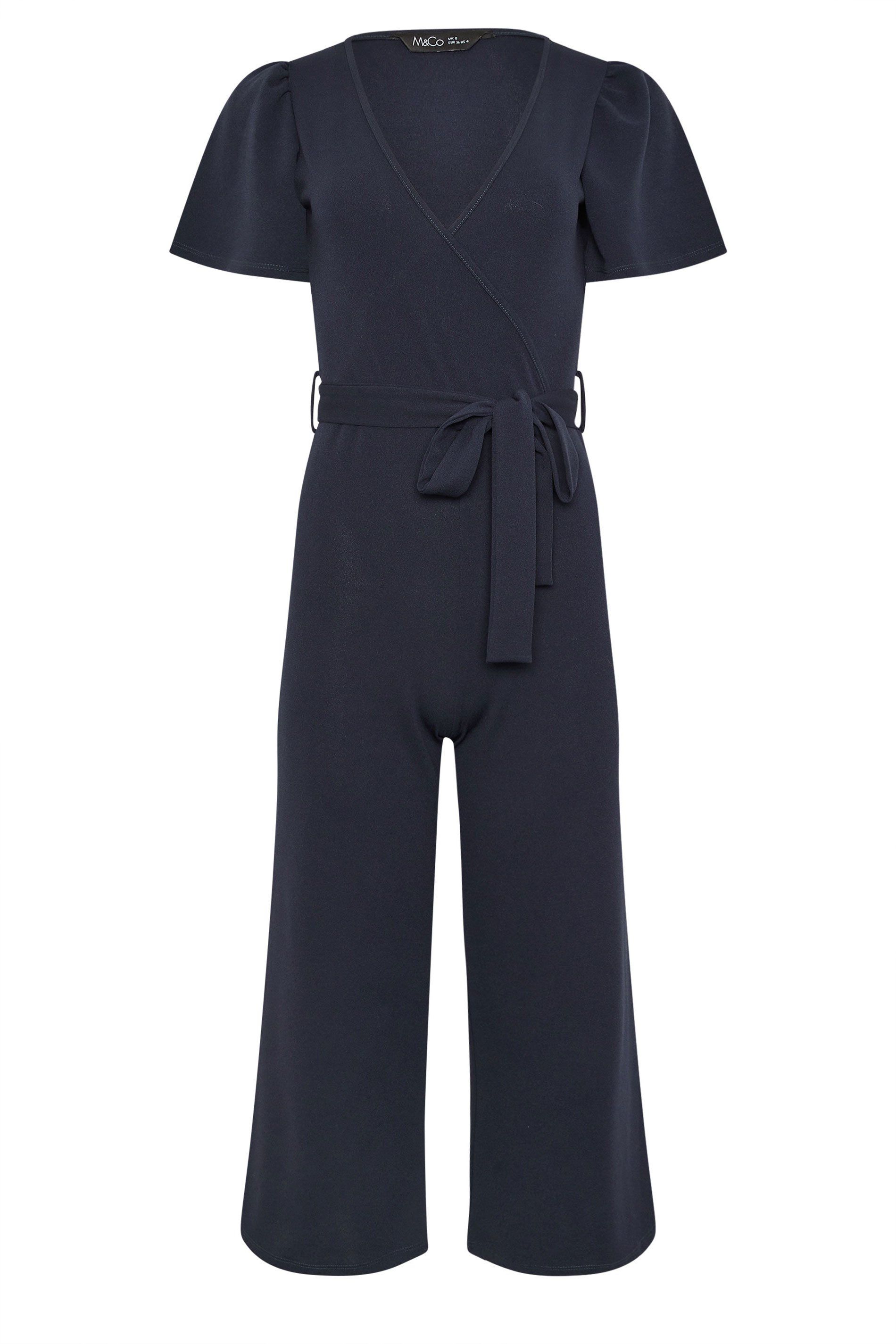 M&Co Petite Cropped Jumpsuit