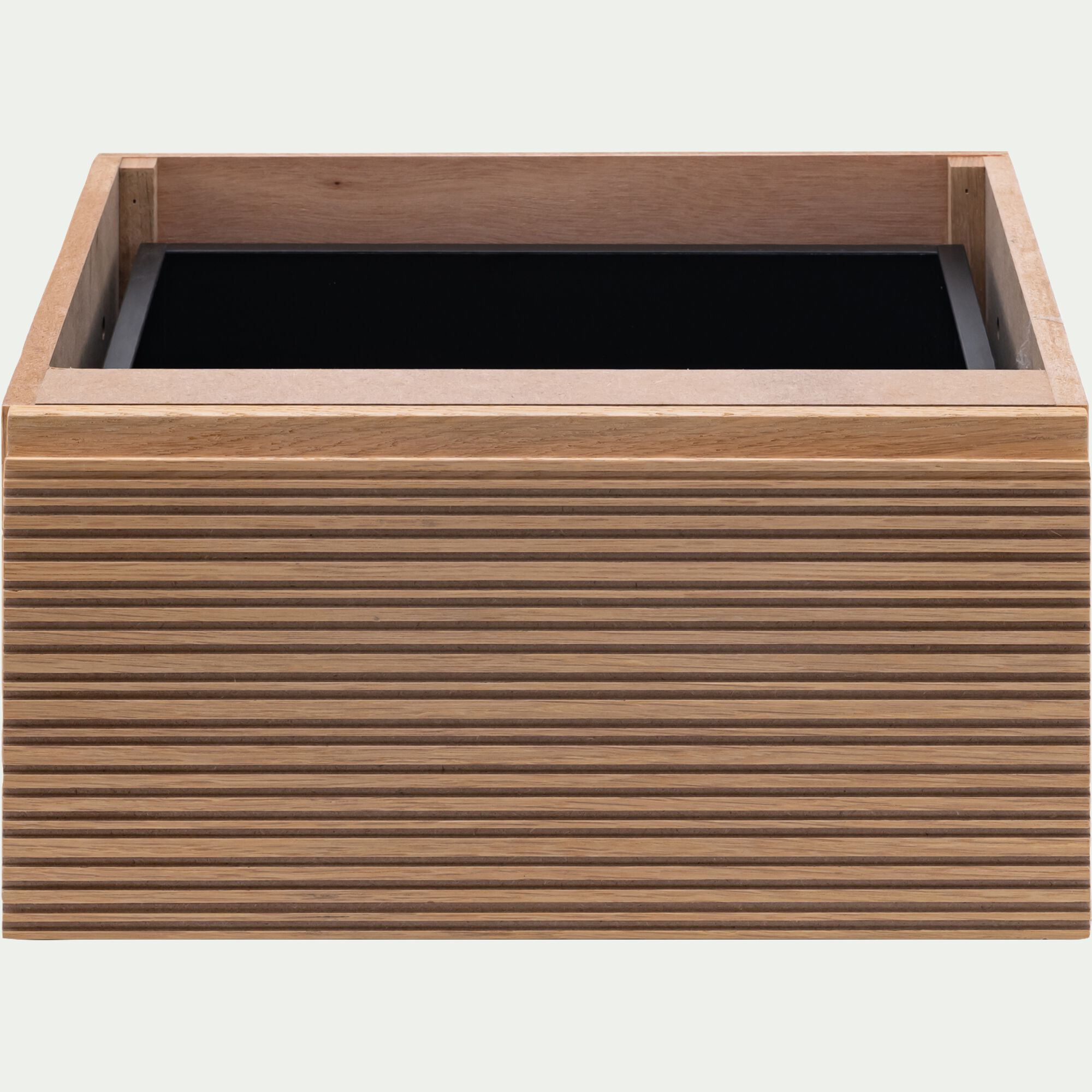 TASSIA - Bloc de 1 tiroir en chêne strié L40cm - bois clair