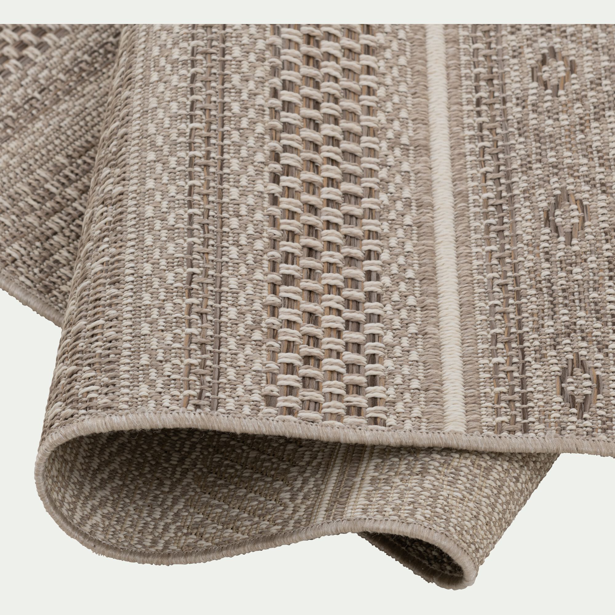LUCIE - Tapis intérieur et extérieur à motifs - marron 160x230cm