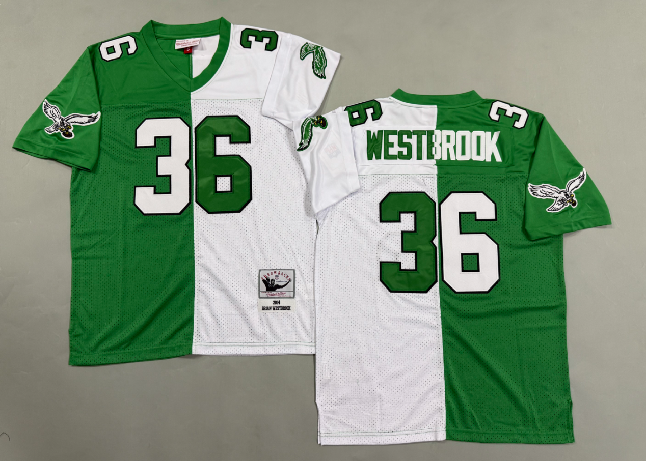 Brian Westbrook Philadelphia Eagles Authentic Split Throwback Retired Player Jersey