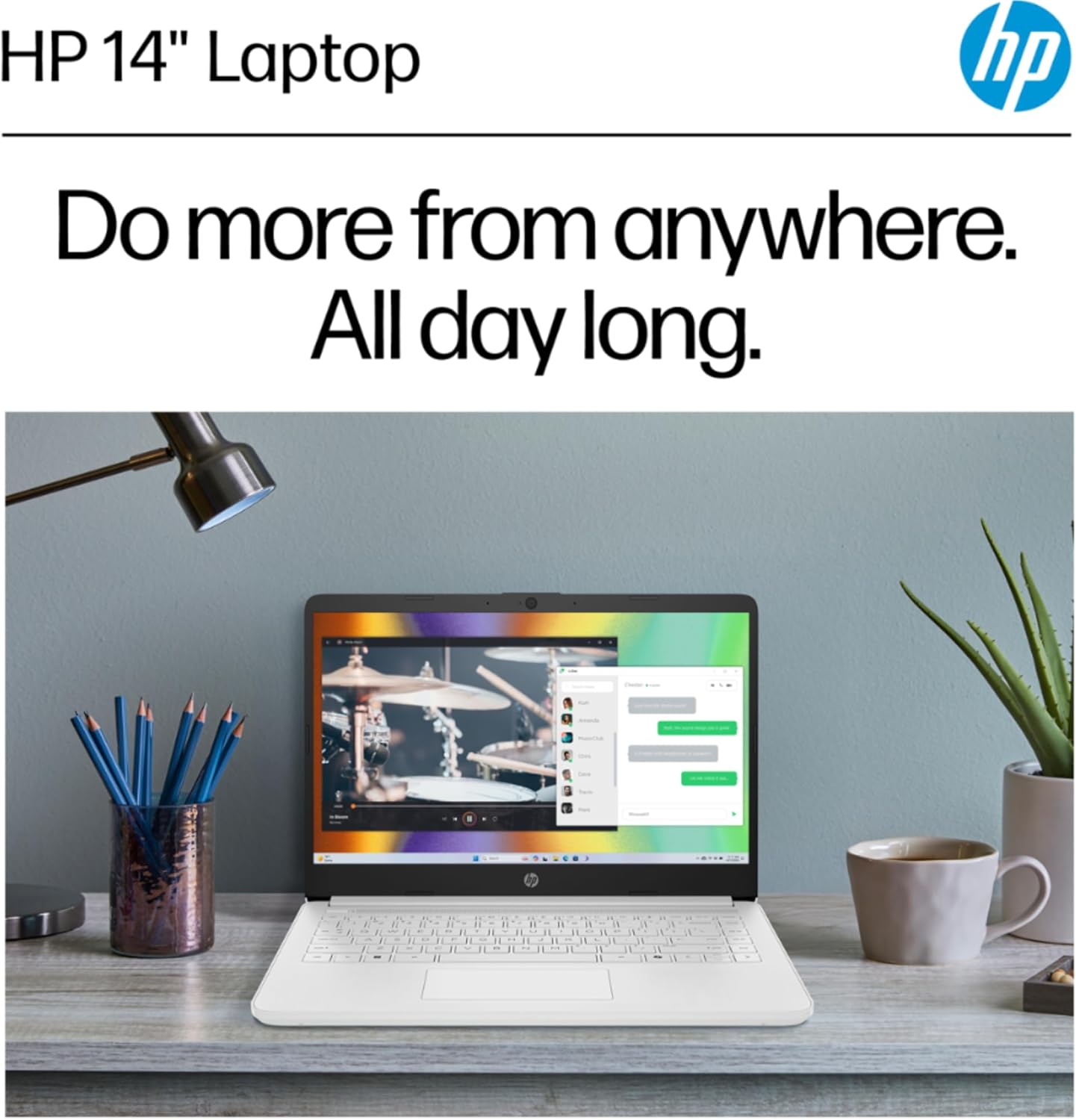 HP Ultra Slim Laptop for Students and Business | 1 Year Office 365 | Intel Quad-Core  8GB RAM | 1.6TB Storage (1TB Cloud  512GB External and 128GB SSD) | Windows 11 Home  no Earbuds  Silver