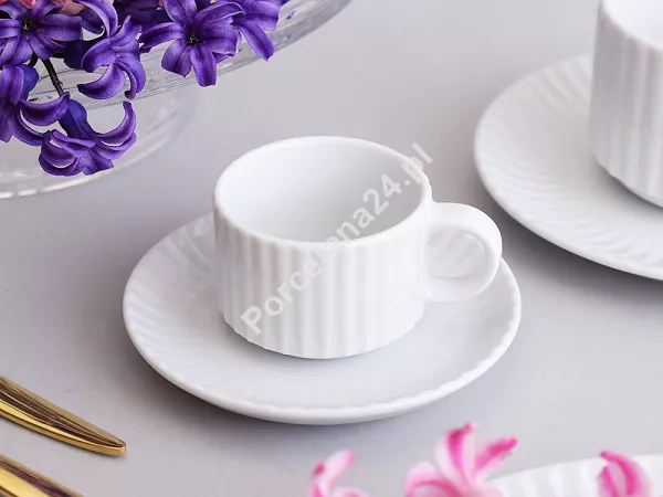 Filiżanka sztaplowana ze spodkiem 0,08 L / 12 cm Lubiana - Daisy