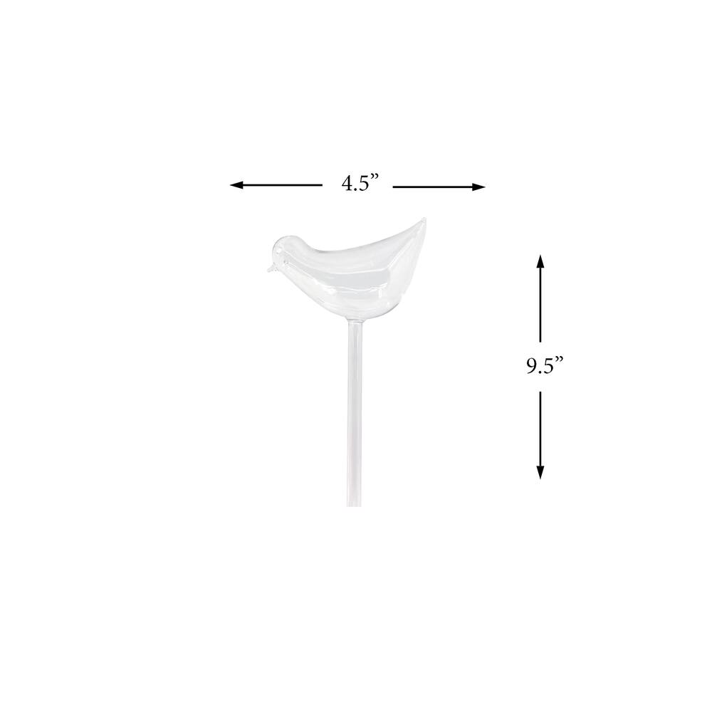 Glass Bird Watering Globes/Bulbs, 2-pk