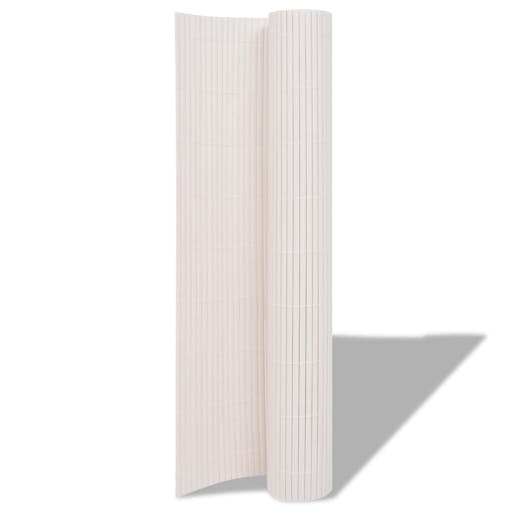 NNEVL Double-Sided Garden Fence 90x500 cm White