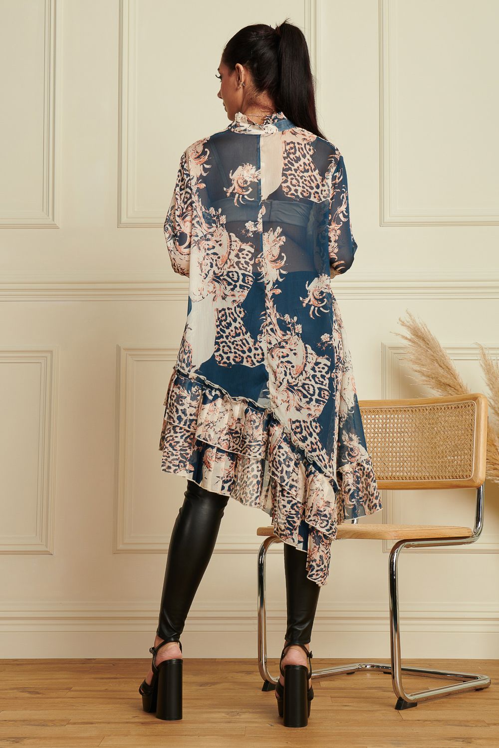 Jolie Moi Oversized Asymmetric Hem Shirt