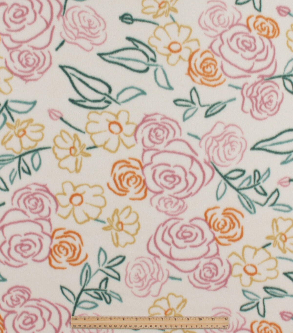Floral Blizzard Fleece Fabric