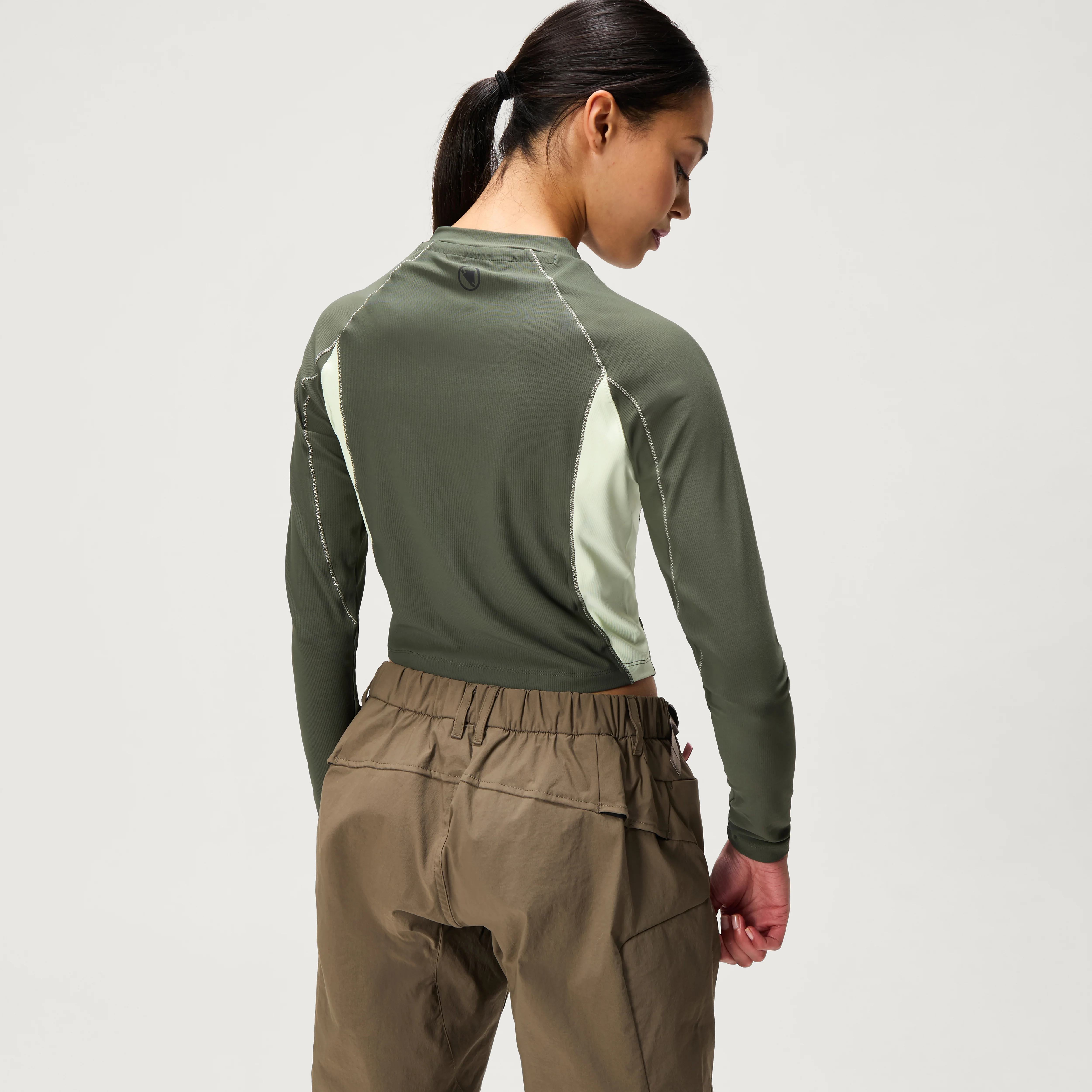 Women's SulTrac L/S Crop Tee - Thyme
