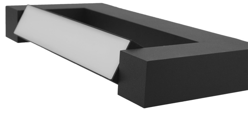 Kinkiet LOVIS nad lustro czarny LED 1x12W 840lm wym:14x60x4cm IP44 IdeaLED