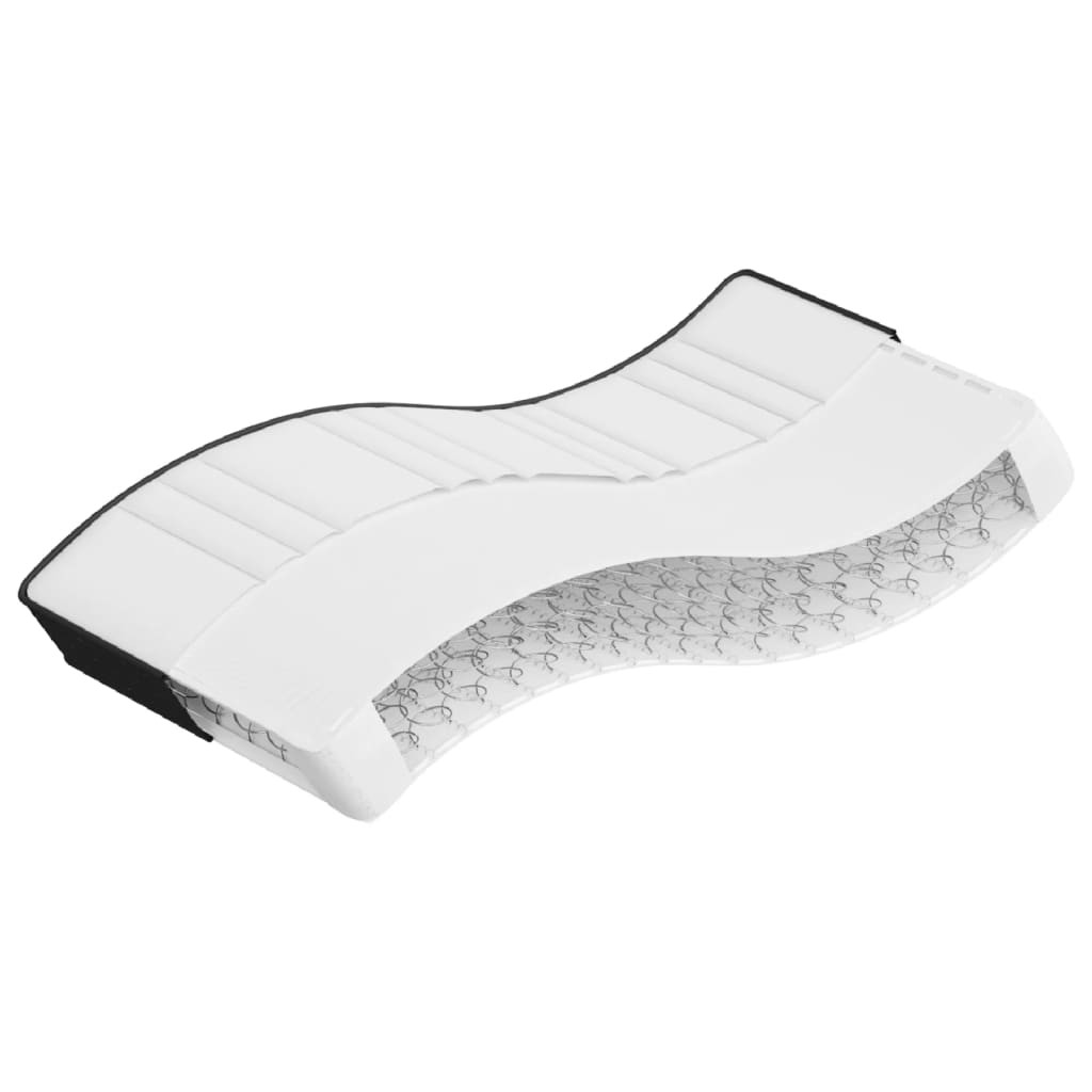 Materac Biały 90 x 190 cm Pianka vidaXL