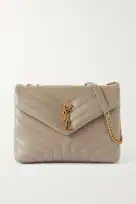 Saint Laurent Loulou medium quilted leather shoulder bag brown