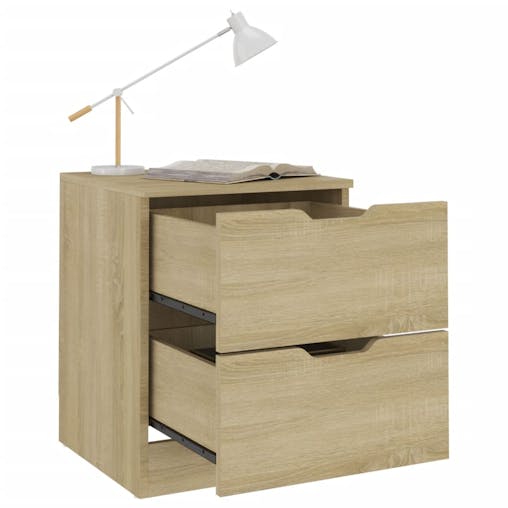 NNEVL Bedside Cabinet Sonoma Oak 40x40x50 cm Chipboard