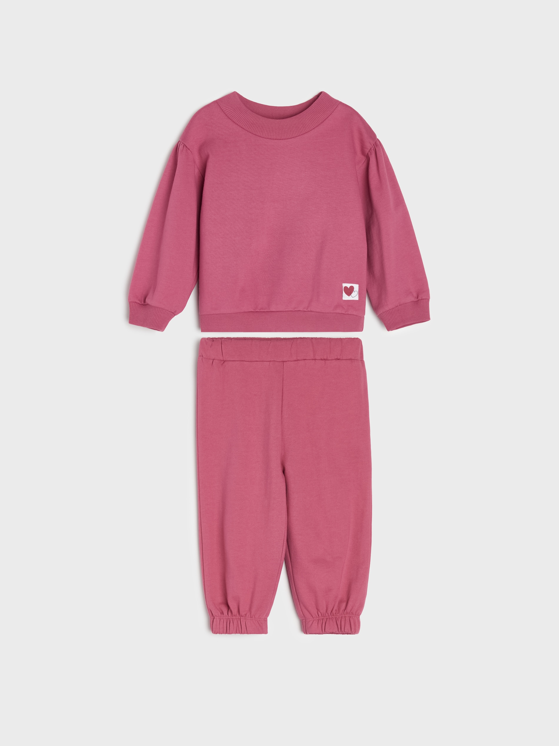 Bawełniany komplet: bluza i spodnie