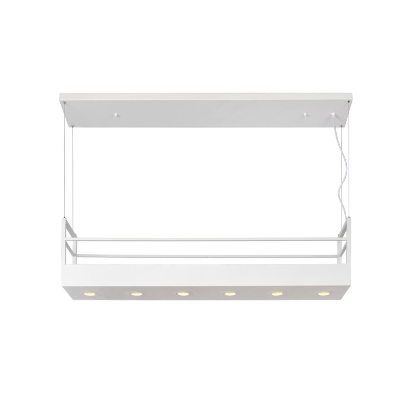 Suspension Miravelle blanche GU10 6 x 35 W LUCIDE