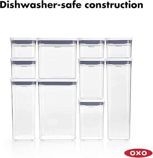 Oxo Good Rectangle Short 1600Ml Air Tight 1.6L Pop 2.0 Container