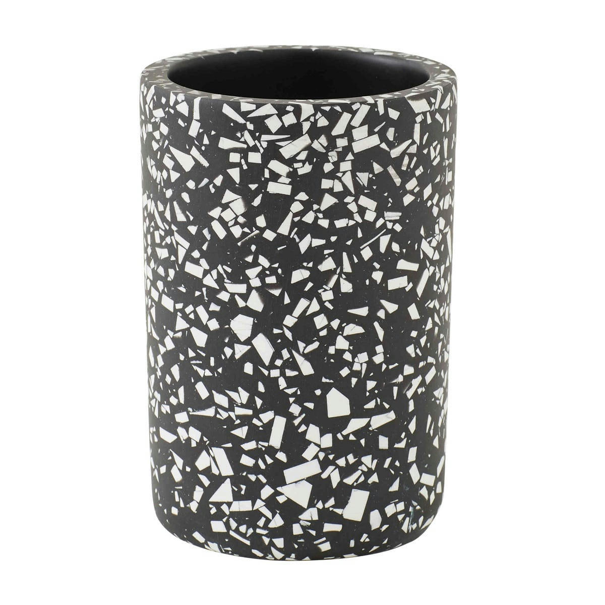 TERRAZZO - Porte brosse à dents en polyrésine noir