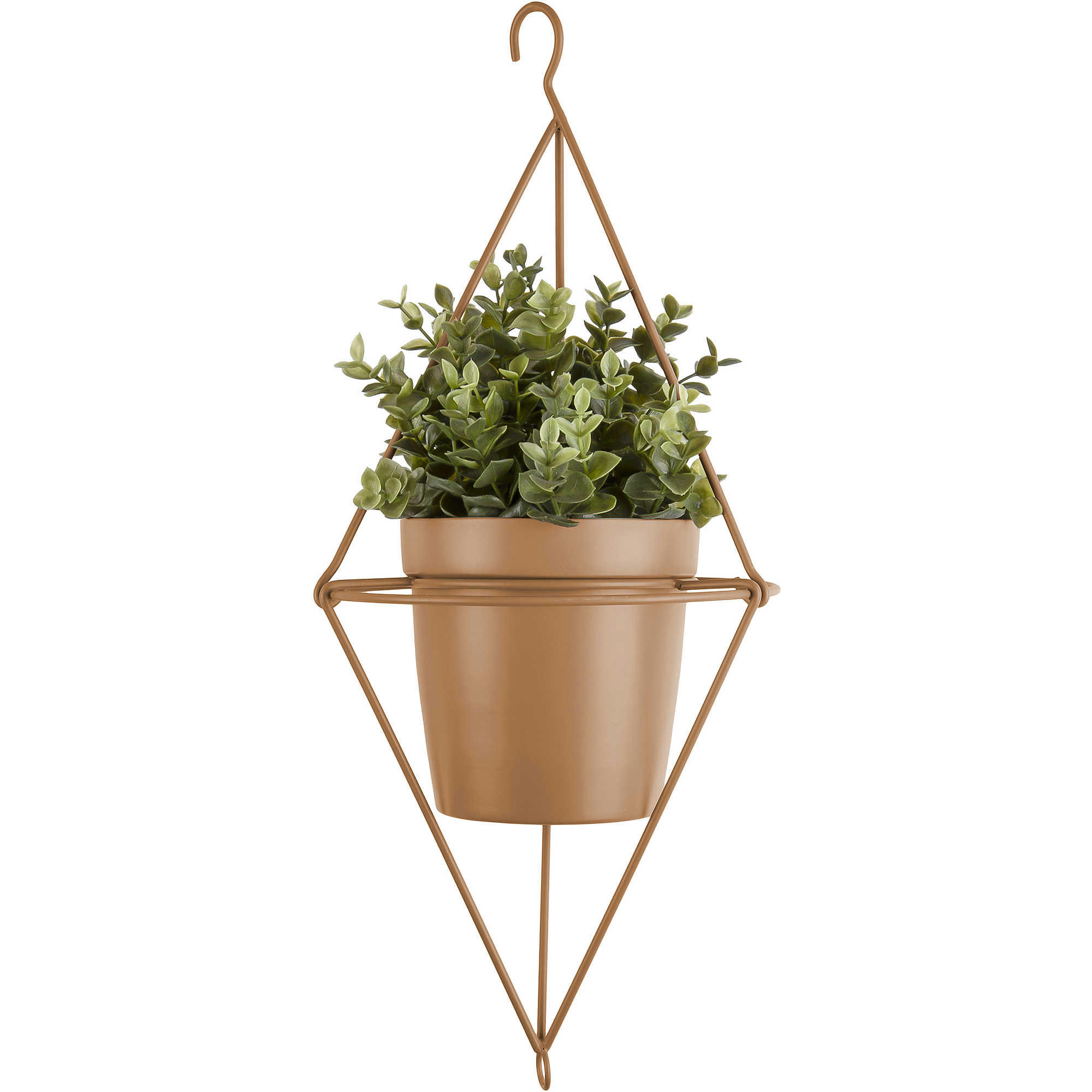 - Pot suspendu spatial marron D13cm