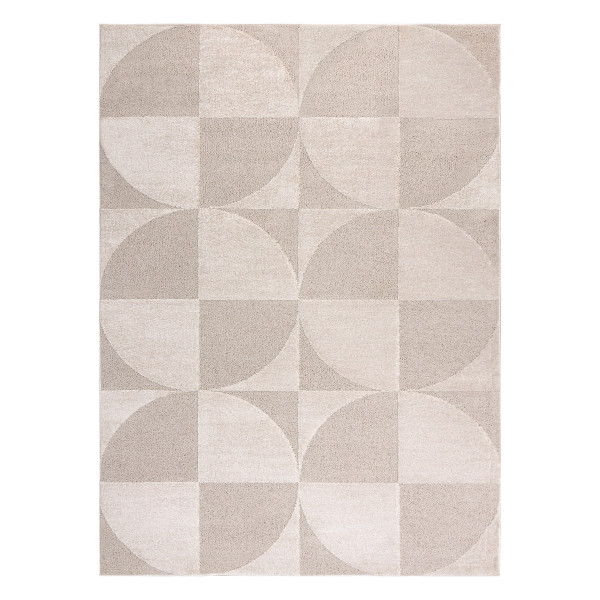 Dywan DUNE 2900 beż - Geometryczny, koła, strukturalny 80x150 cm