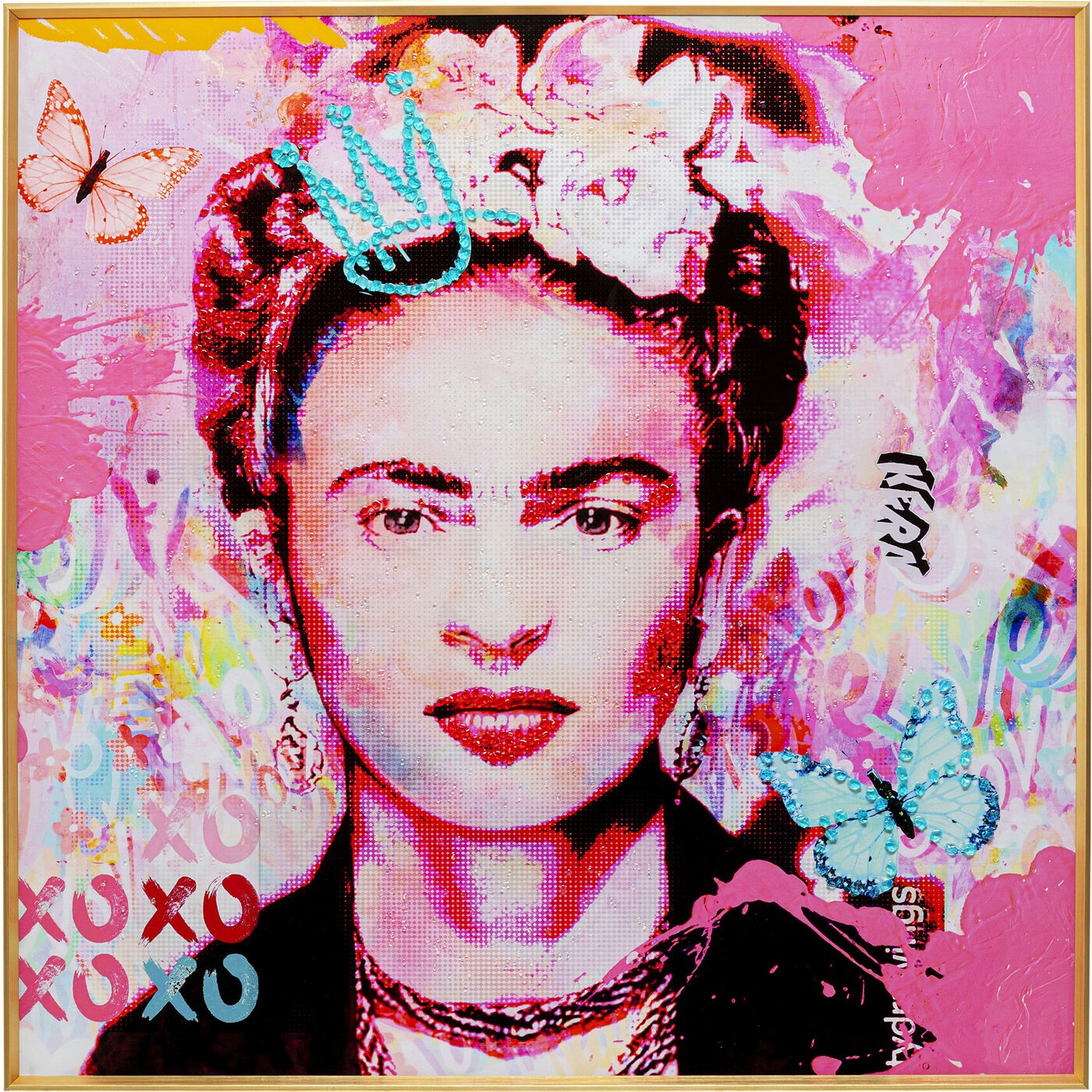 Kare Design Schilderij La Viva Mexico 100x100cm