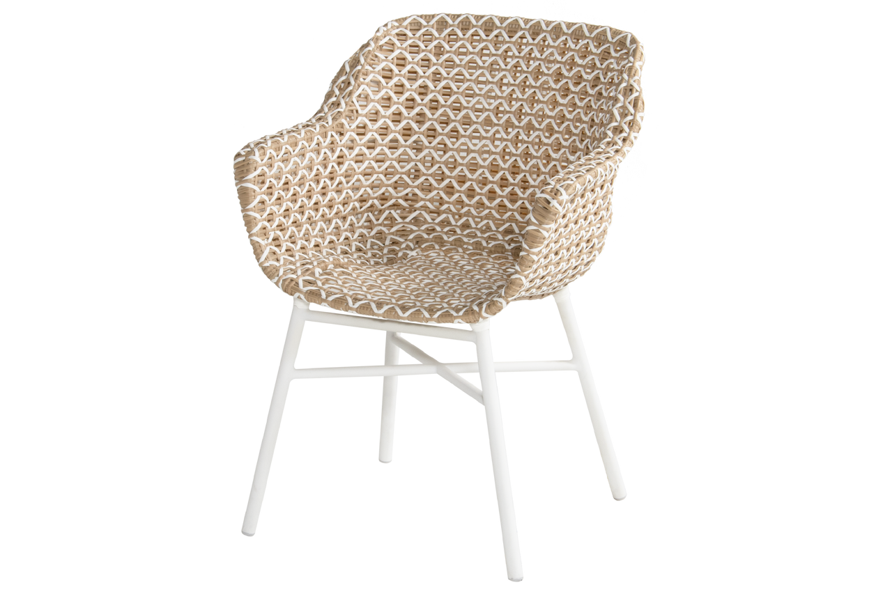 Hartman Tuinstoel Delphine - Beige Wicker - Zithoogte 43cm
