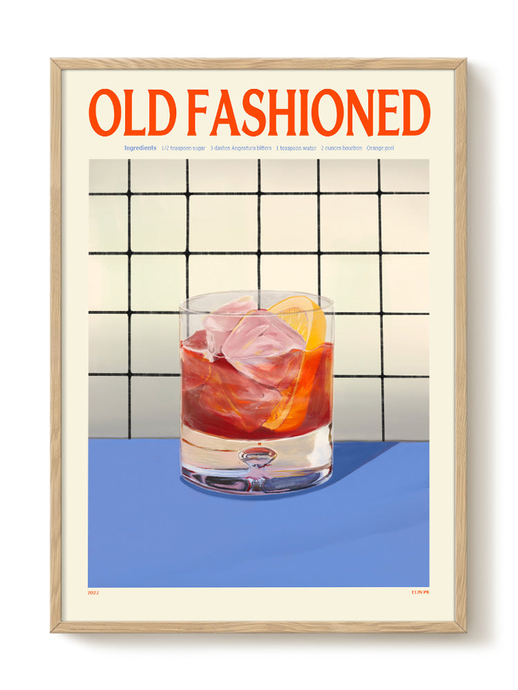 Elin PK - Old Fashioned - PSTR studio Kunst Poster