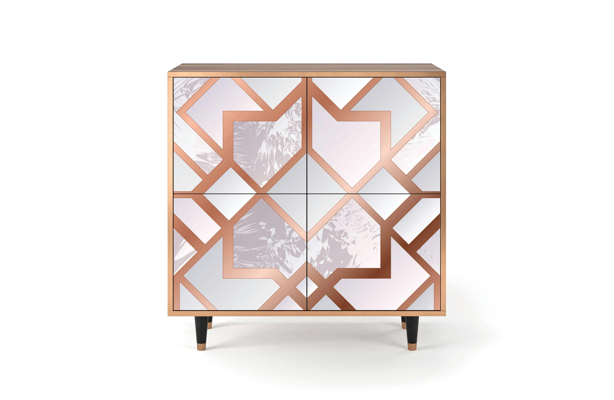 PASTEL FAIRYTALE - Buffet  rose clair 4 portes L 94 cm