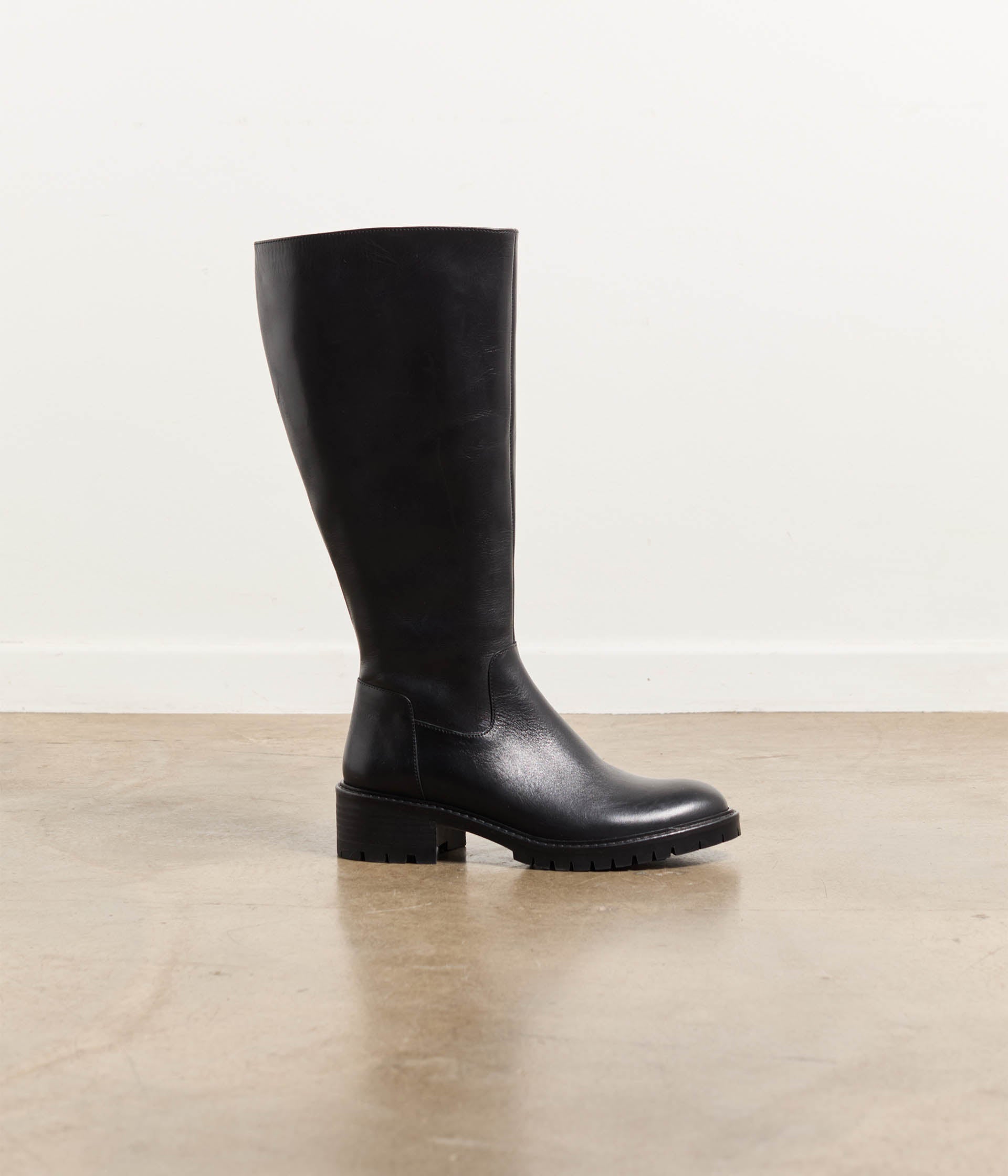 Bottes cuir noir Léandro - Mollet L