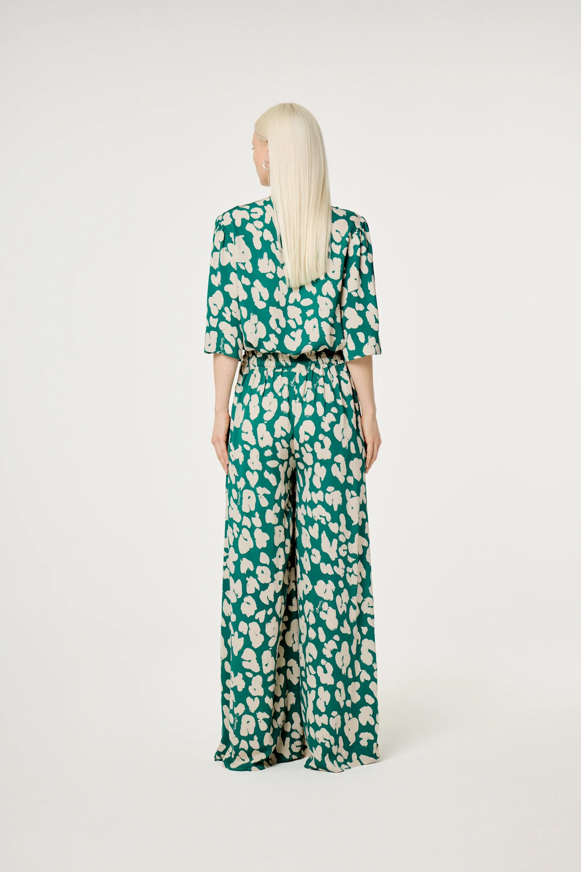 Starlet Blouse | Evergreen/Cosy White