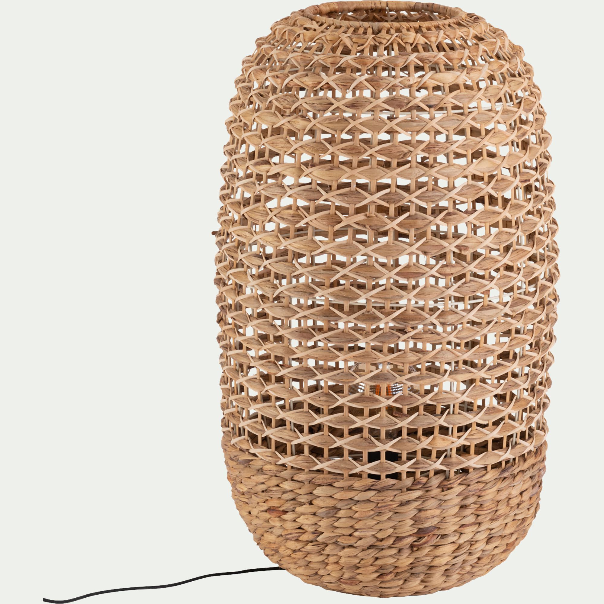 VENACO - Lampe en rotin - naturel D40xH70cm
