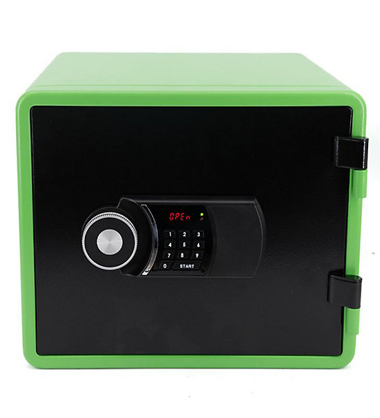 Coffre fort ignifuge 20L Anti feu 1H Electronique a code fixation sol FS-FU20 Reskal Couleur - Vert