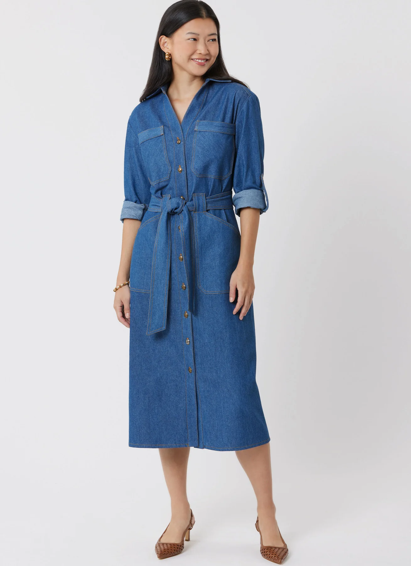 Simplicity Sewing Pattern Misses' and Women's Dresses with Tie Belt