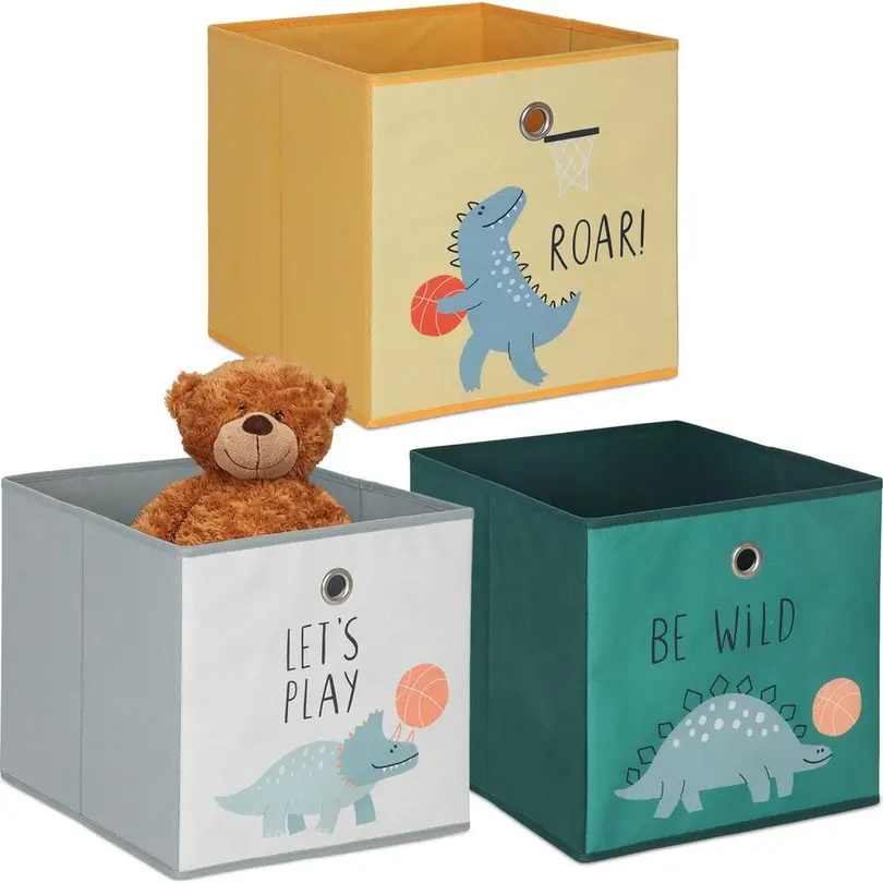Aufbewahrungsbox 3er-Set Dino