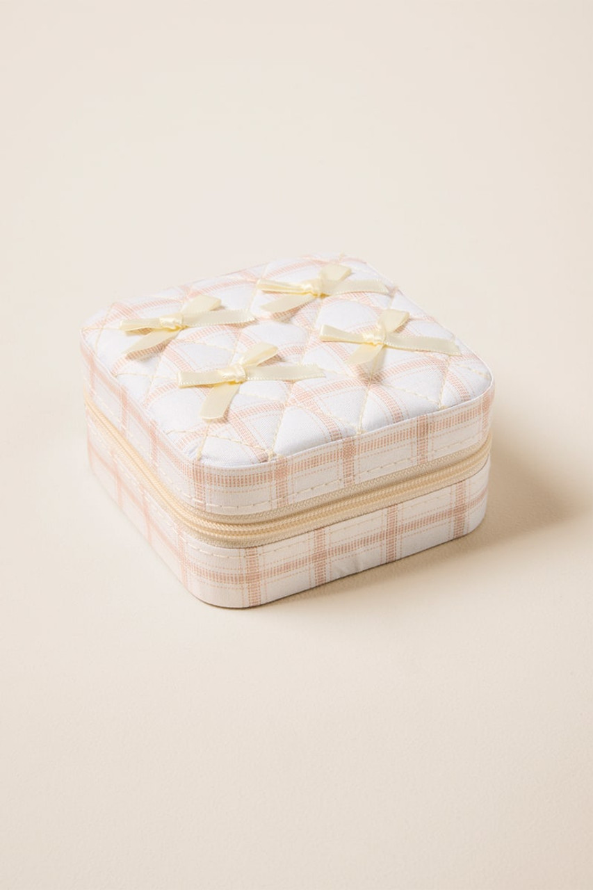 Rita Bow Plaid Jewelry Box
